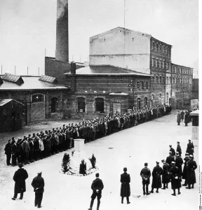 Muster: Roll call in the Oranienburg concentration camp