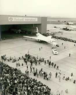 Roll-out of the first Rockwell B-1A 74-0158