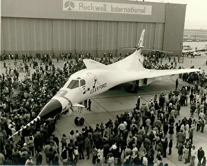 Roll-out of the first Rockwell B-1A 74-0158