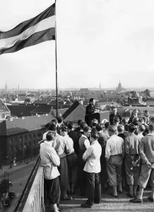 Lectern: Roll call of the Werkschar - factory troops
