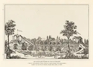 Aubert: The roller coaster in the Ruggieri Gardens, Paris, 1817