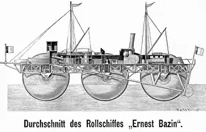 Impractical: The roller ship Ernest Bazin, 1896