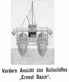 Impractical: The roller ship Ernest Bazin, 1896