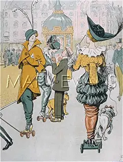 Rollerskating: ROLLER-SKATE CRAZE 1914