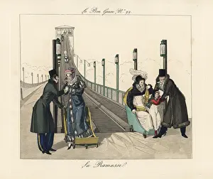 Rollercoaster: The rollercoaster at Roule, Paris, early 19th century