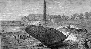 Sited: Rolling the Obelisk Ship Cleopatra down the Alexandra