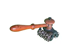 Stress: Rolling wooden back and neck massager