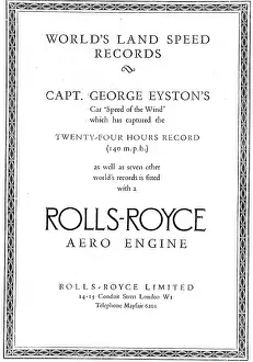 Eyston: Rolls Royce Aero Engines - Capt George Eyston