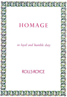 Salutation: Rolls-Royce Aero Engines - Coronation Salutation