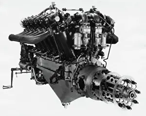 Aero Engine: Rolls-Royce Eagle Viii / 8 V-12 Piston Aero-Engine