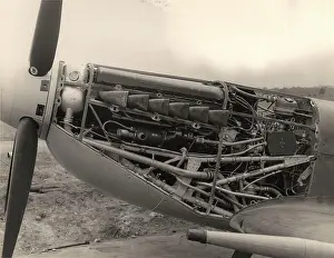 Merlin: Rolls-Royce Merlin 61 installation in a Supermarine Spitfire