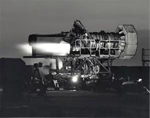 Pegasus: Rolls-Royce Pegasus turbofan during plenum chamber burning