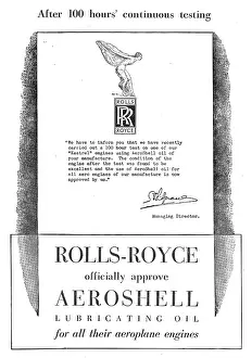 Recommend: Rolls-Royce Recommend Aero-Shell Oil