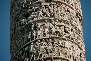 Arqueology: Roman Art. Column of Marcus Aurelius. Built in honour of rom