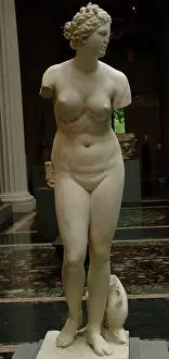 Aphrodite: Roman Art. Marble statue of Aphrodite. Imperial period. 1st