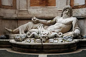 Bearded: Roman Art. Marphurius or Marforio. Marble. Capitoline Museum