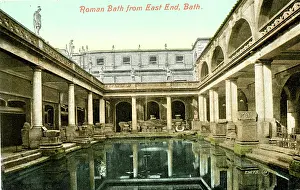 Rectangular: Roman Bath from East End, Bath