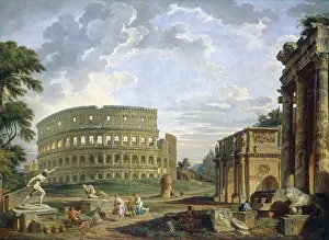 Capriccio: Roman Capriccio with Colosseum and Arch of Constantine