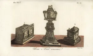 Sarcophagi: Roman cinerary urn and vase