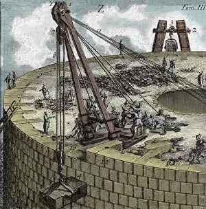 Winch: Roman Construction Techniques, Piranesi, 1756