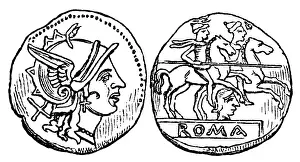 Side Face: Roman Empire, the, silver, from the time of the republic
