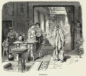 Colonnaded: ROMAN FAMILY IN VILLA