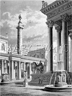 Dacian: Part of the Roman Forum, with Trajan's Column
