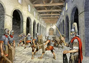 Hadrians: Roman infantry practising combat