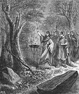 Exorcise: Roman lightning exorcist attending to a tree
