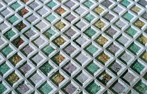 Parallel: Roman Mosaic of polychrome geometric motifs. 3rd century B.C