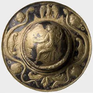 Remnants: A Roman parade shield umbo displaying Minerva, 3rd century