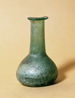 Augusta: Roman period. Small jar for ointments. Lacrymatory. Glass. F