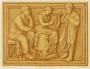 Plectrum: Roman Playing a Lyre