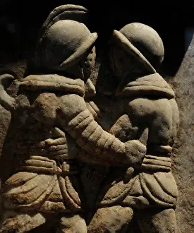 Ephesus: Roman relief of gladiatorial combat