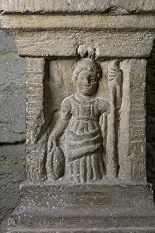 Archeologique: Roman relief, Musee Lapidaire, Avignon, Provence, France