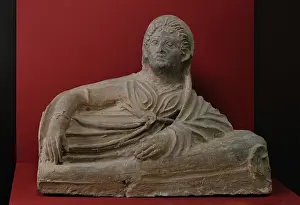 Archeologique: Roman sculpture, Musee Lapidaire, Avignon, Provence, France