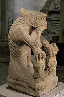 Phallus: Roman sculpture, Musee Lapidaire, Avignon, Provence, France