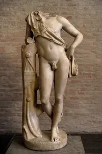 Torso: Roman statue of an leaning satyr