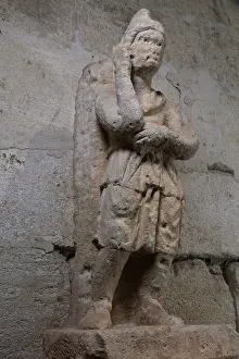 Archeologique: Roman statue, Musee Lapidaire, Avignon, Provence, France