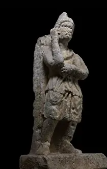Archeologique: Roman statue, Musee Lapidaire, Avignon, Provence, France