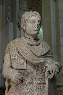 Torque: Roman statue, Musee Lapidaire, Avignon, Provence, France