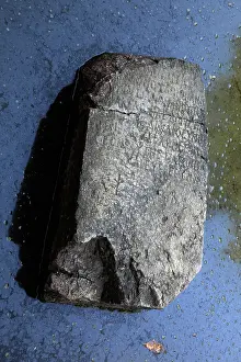 Chaonia: Roman stone with inscriptions, Butrint, Chaonia, Albania