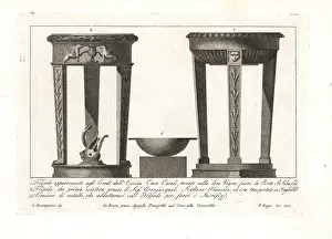 Pietro Ruga: Roman tripods and sacrificial brazier