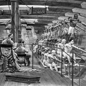 Manpower: Roman Trireme Galley War Ship Interior