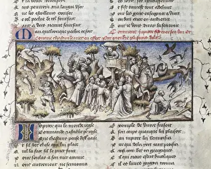 Meung: The Romance of the Rose. s.XIV. Hunting scenes