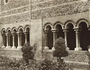 Tongeren: Romanesque arches, Collegiate Church, Tongeren, Belgium
