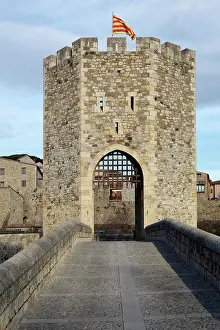 Fluvia: Romanesque bridge over the Fluvia river, Besalu