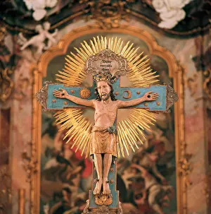 Allgaeu: Romanesque Christ in the basilica