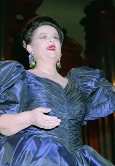 Romanian: Romanian opera singer Mariana Nicolesco performs