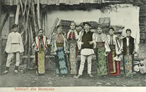 Countryfolk: Romanian Villagers - Traditional costume